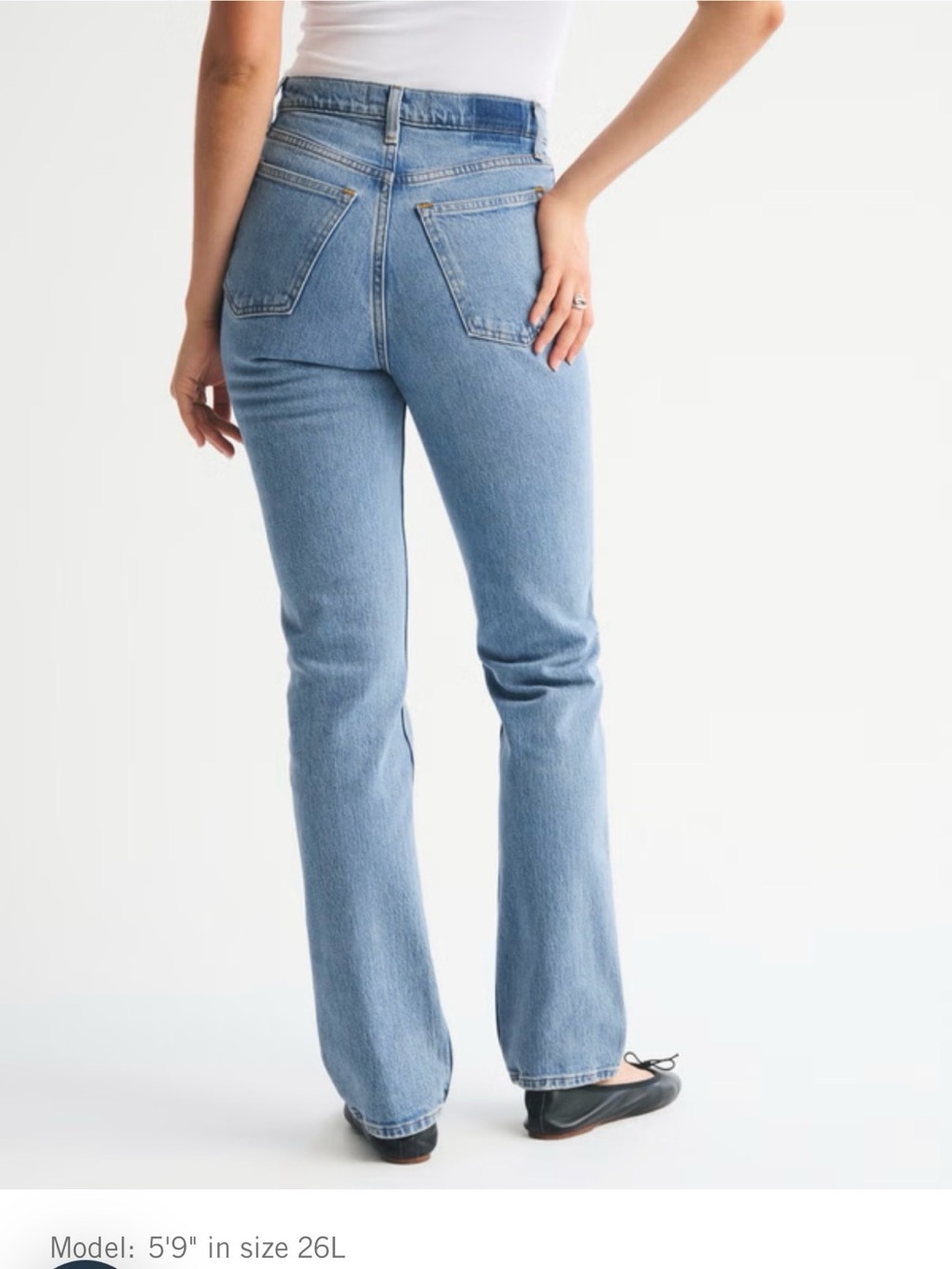 Abercrombie & Fitch 90’s Ultra HighRise medium blue Size 28R